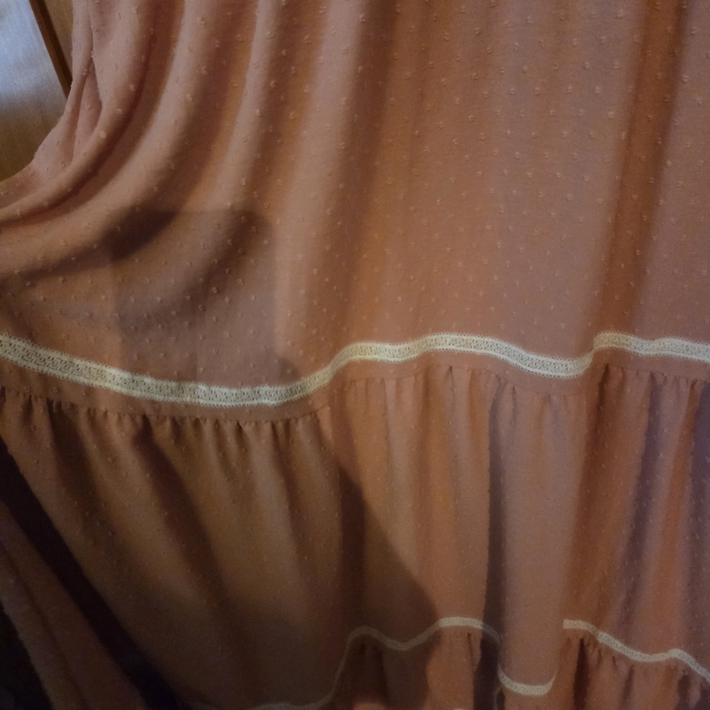 Pretty Garden Pink Prairie Maxi Dress With Pockets - Picture 4 of 6